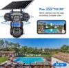 12 MP HD-Solar-Außenkamera mit 3 Objektiven, 3 Produktbild-Vorschau 4