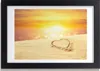 Bild 30x20 MDF-Rahmen, Wandkunst Herz auf Sand Produktbild-Vorschau 1