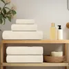vidaXL Serviettes d'invités FROGN, lot de 4, couleur crème, Voir les images du produit 2
