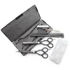 Haarschere Friseurscheren-Set schwarz Effilierschere, Produktbild-Vorschau 1