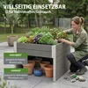 2in1 Hochbeet mit Mährobotergarage Holzoptik 73x79x56 cm Produktbild-Vorschau 6