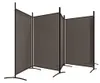 vidaXL paravento 5 pezzi antracite 433x180 cm tessuto Anteprima dell’immagine prodotto 4