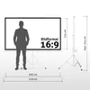 ESMART Professional MISATI | Stativleinwand | 203 x 114 cm Produktbild-Vorschau 2