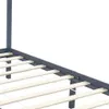 vidaXL Himmelbett-Gestell Grau Massivholz Kiefer 100 x 200 Produktbild-Vorschau 4