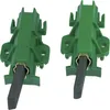 Two green motor brushes with carbon inserts are shown against a white background. Produktbild-Vorschau
