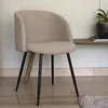 Milton & Oldbrook Bouclé Esszimmerstuhl Budapest Taupe - Produktbild-Vorschau 1