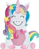 A cartoon unicorn decoration. Produktbild-Vorschau