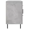 A side view of a gray sideboard with black legs. Produktbild-Vorschau