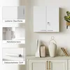 HOMCOM Uzamykatelná lékárnička, dvoudveřová, s 11 Náhled obrázku produktu 7