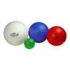 Four colored balls of different sizes are arranged on a white background. Produktbild-Vorschau