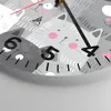 Wanduhr - Rund - Glasuhr - Kittys Tiere Illustration - Produktbild-Vorschau 5