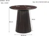 Couchtisch Salvator aus Mangoholz Ø50cm - Walnuss Produktbild-Vorschau 8