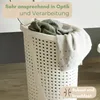 Wäschekorb mit Deckel Wäschesammler Rattan Wäschekorb Produktbild-Vorschau 4
