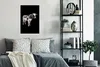 MuchoWow® Poster Kuh - Schwarz - Weiß 40x60 cm - Plakate Produktbild-Vorschau 4