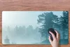 MuchoWow® Schreibtischunterlage Wald - Licht - Nebel 80x40 Produktbild-Vorschau 3