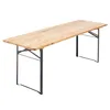 Ensemble brasserie table et bancs de jardin en bois 220 cm Voir les images du produit 3