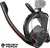 MASKA DO SNORKELINGU Z DWOMA FAJKAMI SM-14 L/XL czarna Podgląd zdjęcia produktu 9