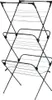 A black, three-tiered drying rack. Náhľad obrázku produktu