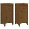 vidaXL Sideboards 2 Stk. Honigbraun 40x35x80 cm Massivholz Produktbild-Vorschau 3