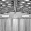 vidaXL Abri de jardin Gris Métal 257 x 205 x 178 cm Voir les images du produit 7