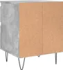 vidaXL Nachttische 2 Stk. Betongrau 40x35x50 cm Produktbild-Vorschau 6