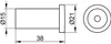 Technical drawing with dimensions of a cylindrical object. Produktbild-Vorschau