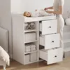 Commode à langer Flieks avec 3 tiroirs et étagère, commode Voir les images du produit 1