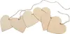 Kurtzy 50-er Pack Holzherzen mit 10m Jute Schnur - 10x10cm Produktbild-Vorschau 5