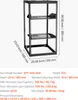 SucceBuy 20U Open Frame Netzwerk-Rack, 585 mm tief, zur Produktbild-Vorschau 7
