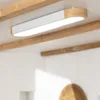 LED Deckenleuchte 18W Holz und Aluminium 140x650 mm CCT Produktbild-Vorschau 1