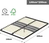 DEWINNER - Sommier 140x200 cm | 2x15 Lattes Peuplier Produktbild-Vorschau 4