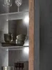 Vitrine "Ward" in Used Wood mit grau Vitrinenschrank 97 x Produktbild-Vorschau 4