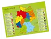 A map of Germany with its states colored differently, along with text descriptions and coats of arms for each state. Náhled obrázku produktu