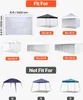 SucceBuy 1x parete laterale per gazebo, adatta per gazebo Anteprima dell’immagine prodotto 2