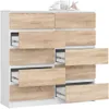 Komoda AKORD K120 Biała 120 cm 10 szuflad kolor Dąb Sonoma Podgląd zdjęcia produktu 2