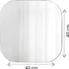 Plakspiegel Set – 4 Stück, 40 x 40 cm, selbstklebend – Produktbild-Vorschau 2