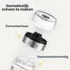 Dressing-Shaker aus Glas, 300 ml, mit Rezepten und Dosierausgießer Anteprima dell’immagine prodotto