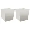 Pflanzkübel 2 Stk. 50x50x50 cm Edelstahl Produktbild-Vorschau 1