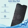 Badematte Duschmatte - 100x40cm - Antirutschmatte Schwarz Produktbild-Vorschau 5