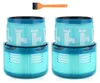 Two vacuum cleaner filters and a small brush are displayed against a white background. Produktbild-Vorschau