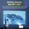A child is interacting with a projected image of dolphins on a wall, with a projector in the foreground. Produktbild-Vorschau