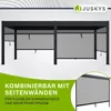 Juskys Lamellendach Tahiti 3x5,9 m - Stahl Pergola stabil & Produktbild-Vorschau 7
