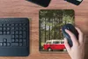 MuchoWow® Mauspad Mousepad Bus - Bäume - Rot 19x23 cm - Produktbild-Vorschau 5