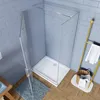 70x90x195cm Falttür +Stabilisationsstange 90cm Duschkabine Produktbild-Vorschau 3