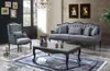 Sofa Sofagarnitur Couch Stoffsofa Polstersofa Grau Produktbild-Vorschau 2