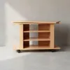 TV HiFi Bank OREGON Buche Fernsehtisch drehbar & rollbar 75 Produktbild-Vorschau 4