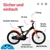 Bicicletta per bambini da 18 pollici, 1 marcia, bicicletta Anteprima dell’immagine prodotto 6
