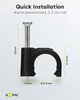 Goobay 64682 Morsetto per cavi 9 mm, nero, 9 mm - Fissaggio Anteprima dell’immagine prodotto 4
