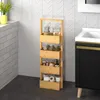Étagère en bambou 4 compartiments Meuble de rangement Voir les images du produit 2