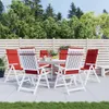 vidaXL Hochlehner-Auflagen 6 Stk. Rot Oxford-Gewebe Produktbild-Vorschau 2